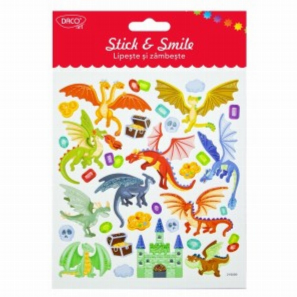 Abtibild Dragoni Lipeste Si Zambeste 3 Buc