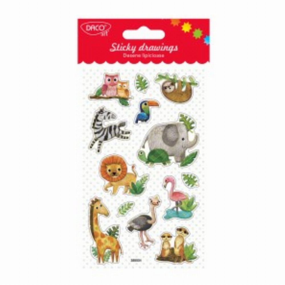 Abtibild Jungla Desene Lipicioase 3 Buc