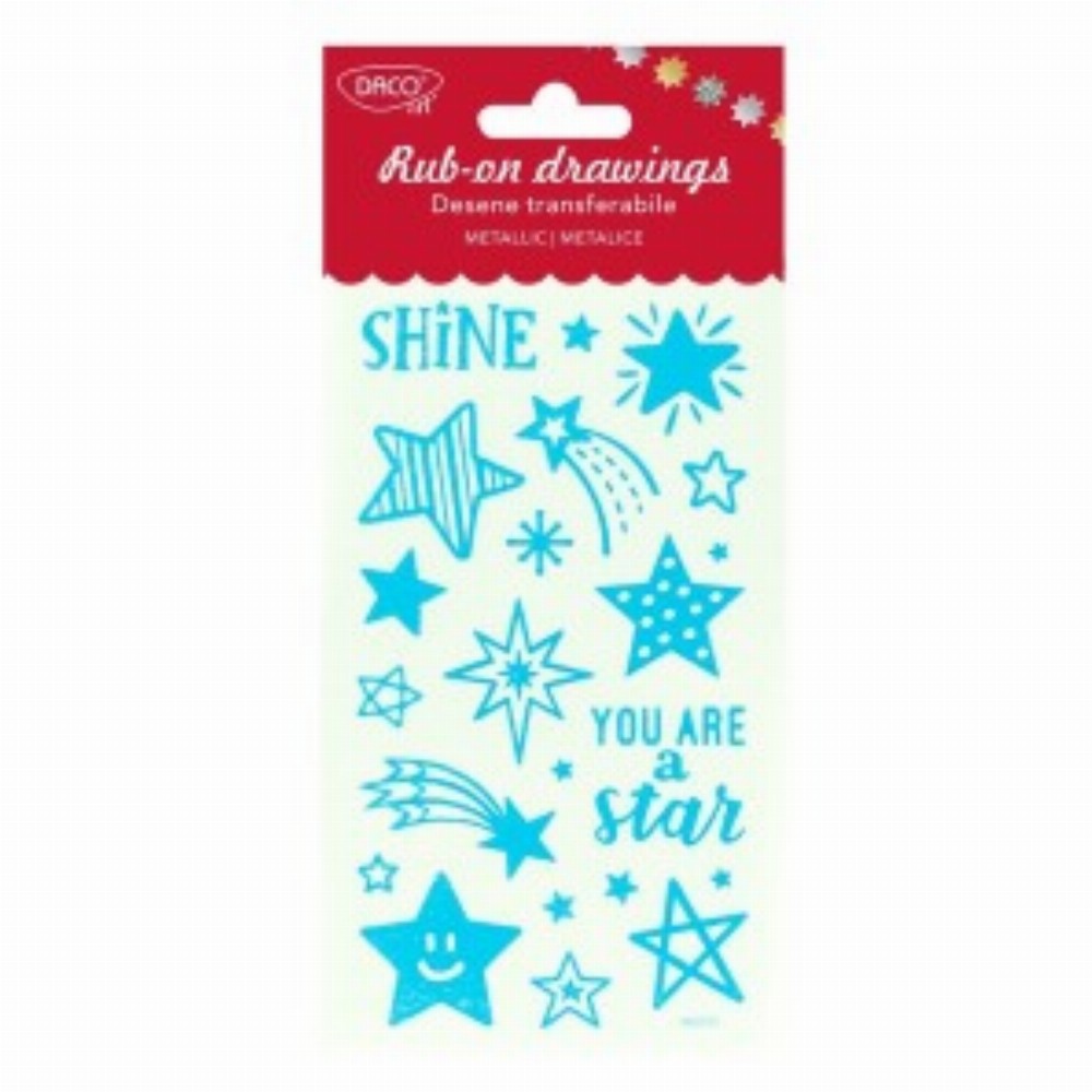 Abtibild Shine Desene Transferabile Metalice 3 Buc