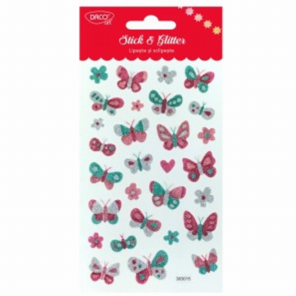 Abtibild Fluturi Lipeste Si Sclipeste 3 Buc