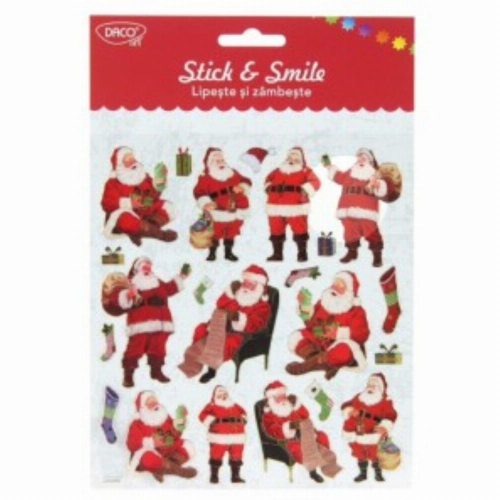 Abtibild Mos Craciun Lipeste Si Zambeste 3 Buc