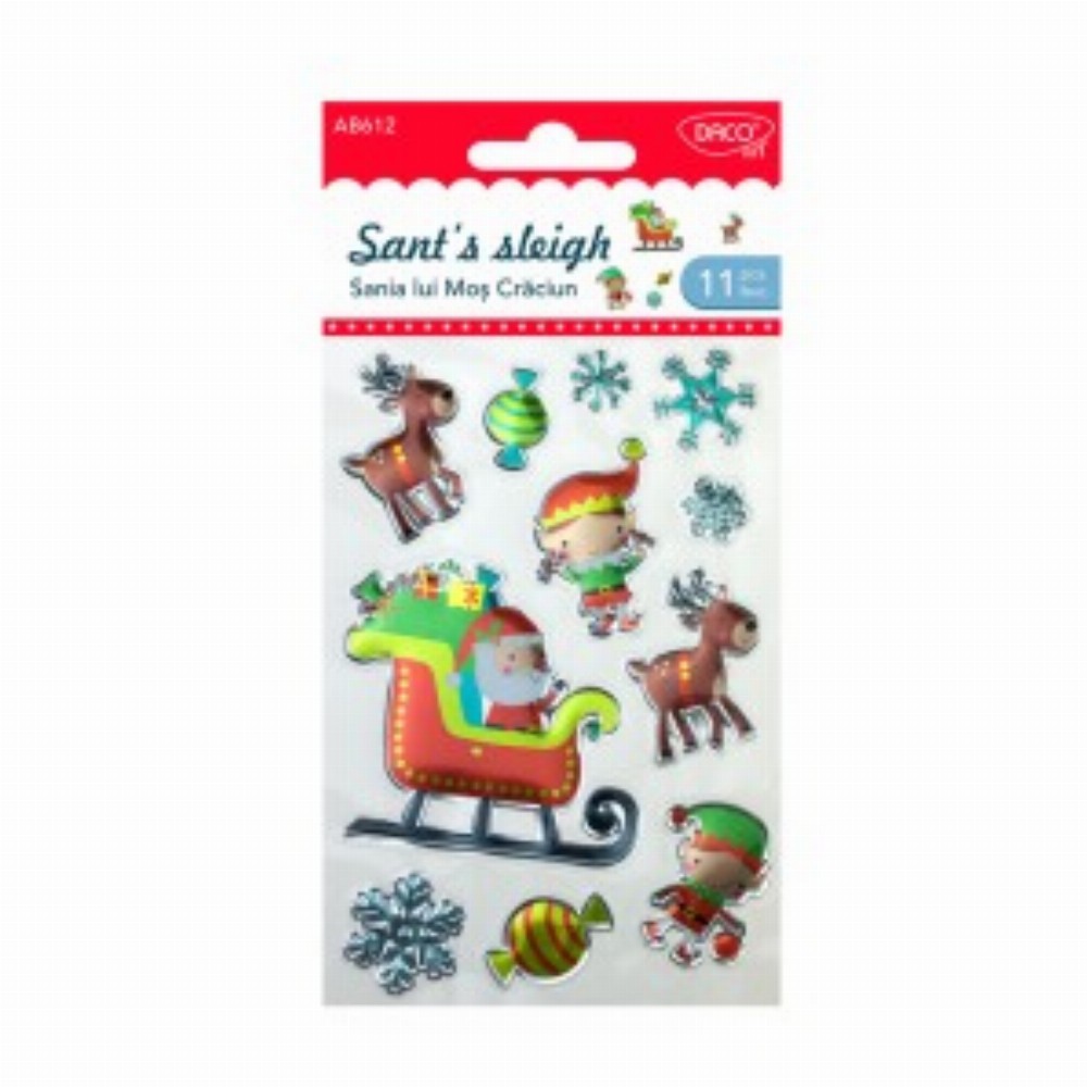 Abtibild Sania Lui Mos Craciun 3 Buc