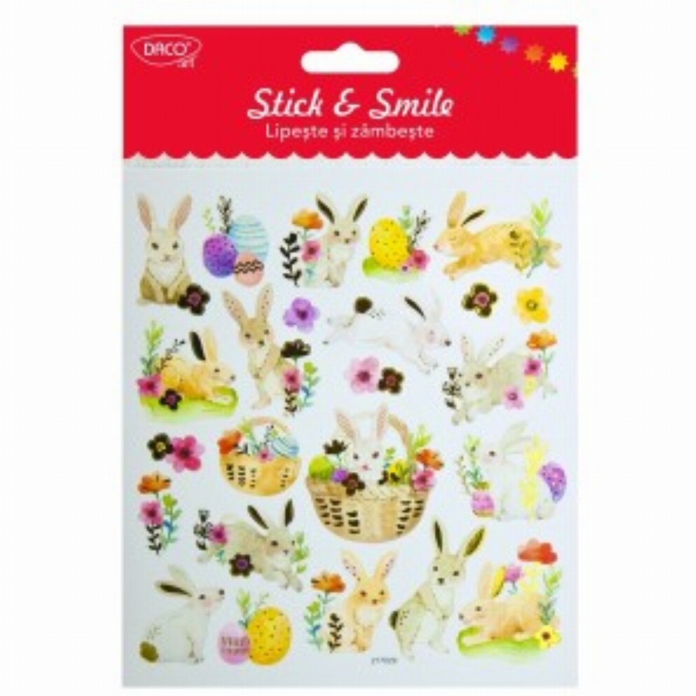 Abtibild Iepuri Paste Lipeste Si Zambeste 3 Buc