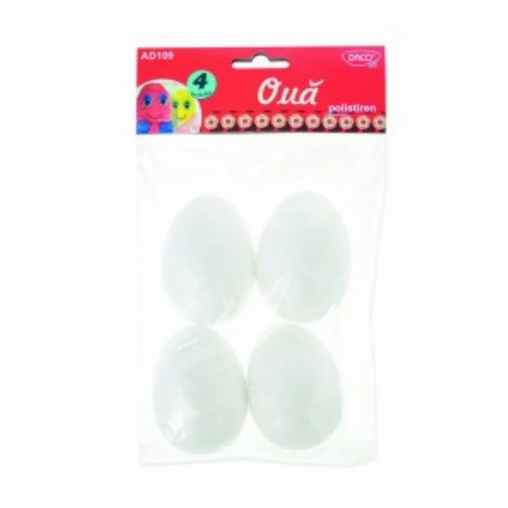 Accesorii Craft Oua Polistiren 6,5 Cm Set 4 6 Buc