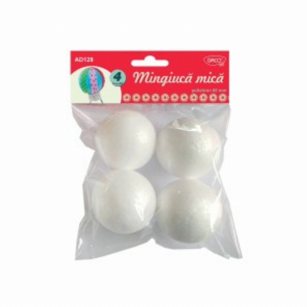 Accesorii Craft Bile Polistiren Set4 60mm 6 Buc