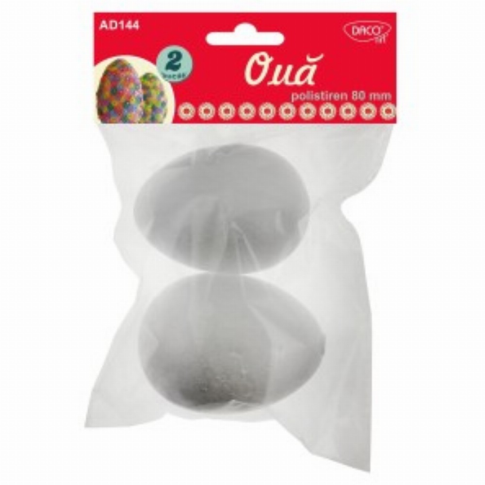 Accesorii Craft Oua Polistiren 8cm Set 2 3 Buc