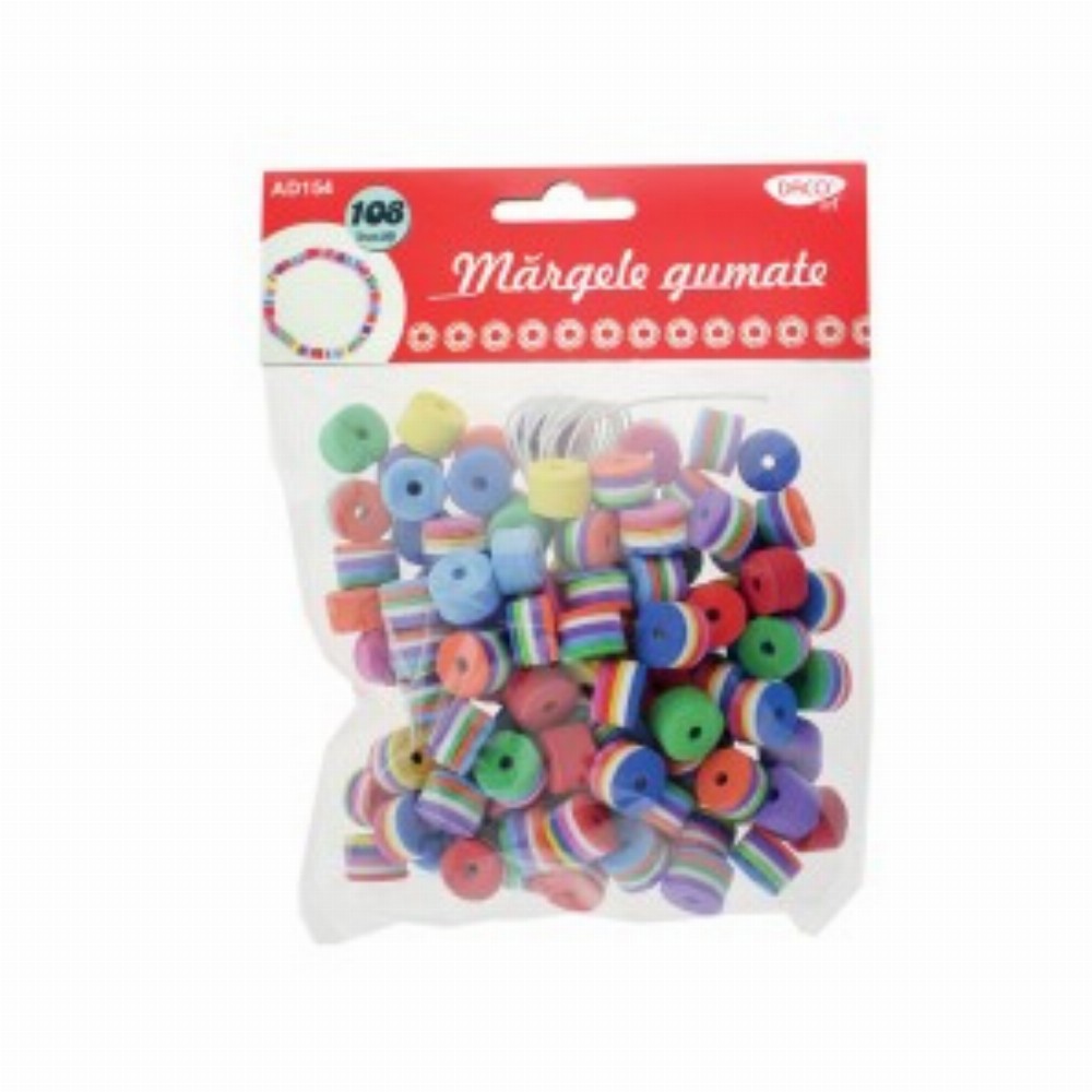 Accesorii Craft Margele Gumate Spuma 6 Buc