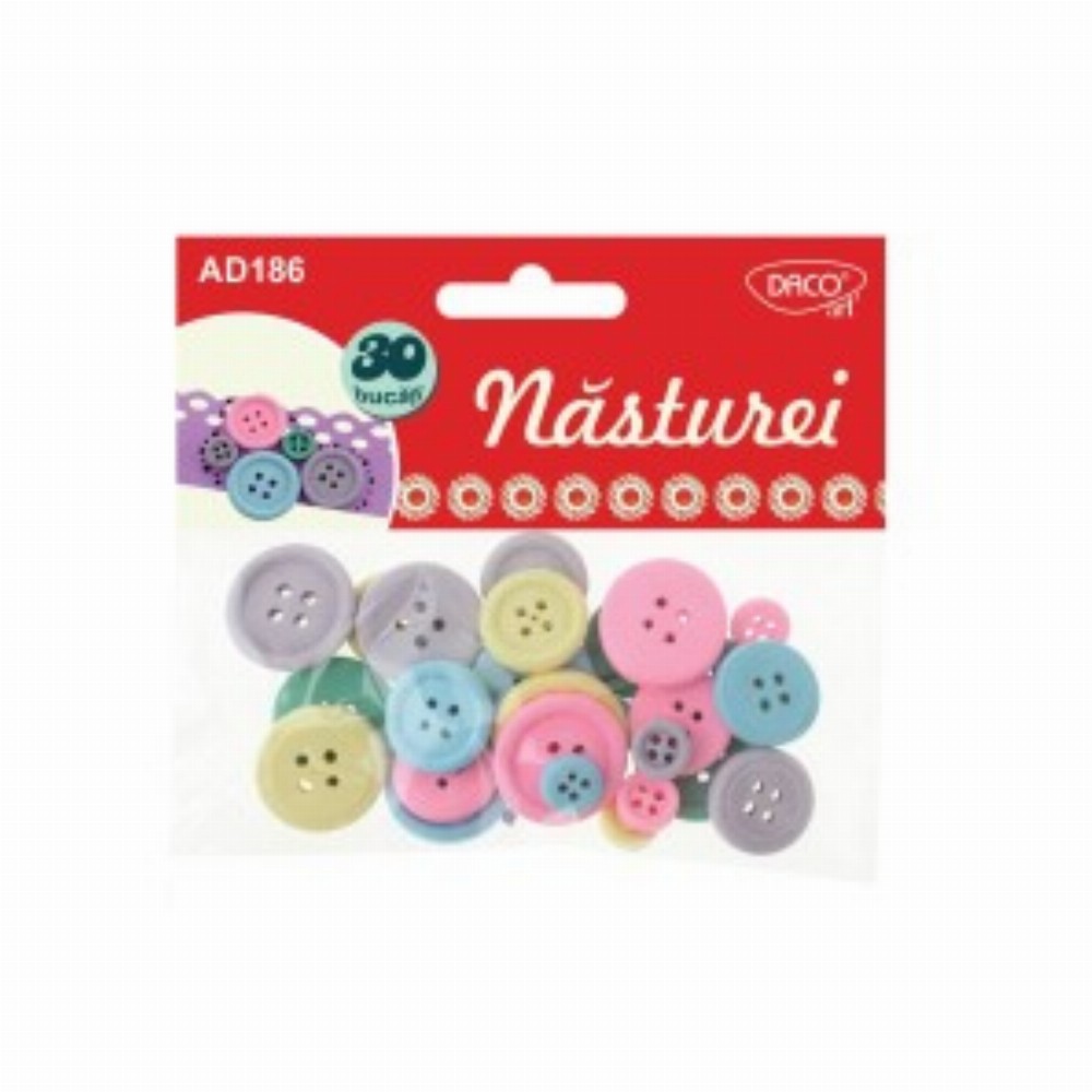 Accesorii Craft Nasturel Nasturi Lemn 3 Buc