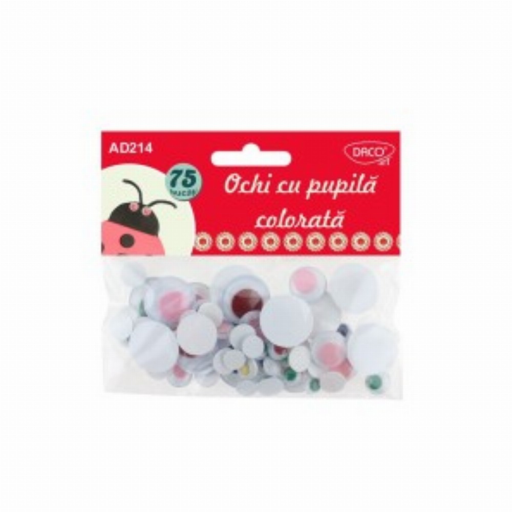 Accesorii Craft Ochi Cu Pupila Colorata 3 Buc