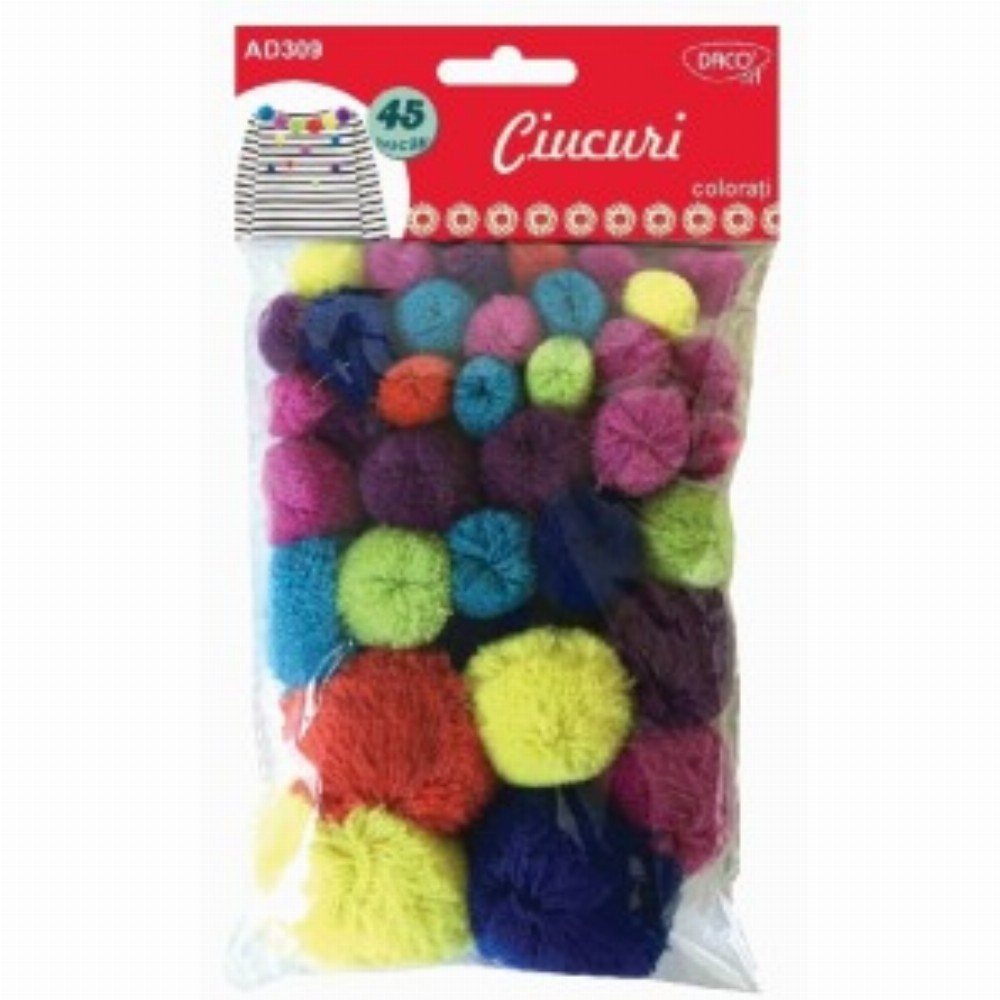 Accesorii Craft Ciucuri Colorati 3 Buc