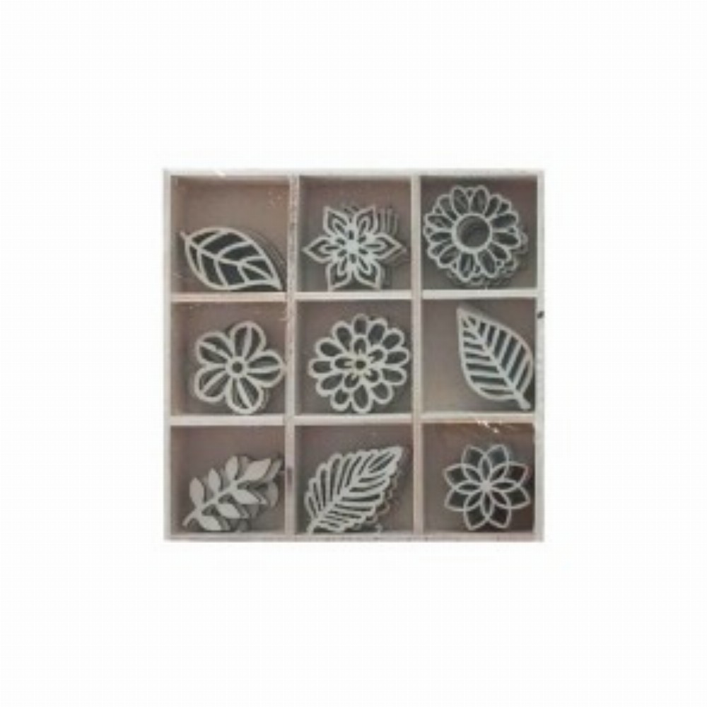 Accesorii Craft Floricele Lemnoase 3 Buc