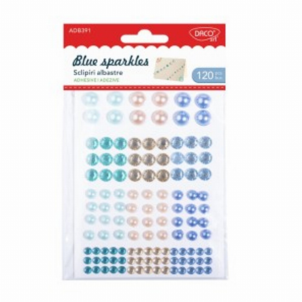 Accesorii Craft Sclipiri Albastre 3 Buc