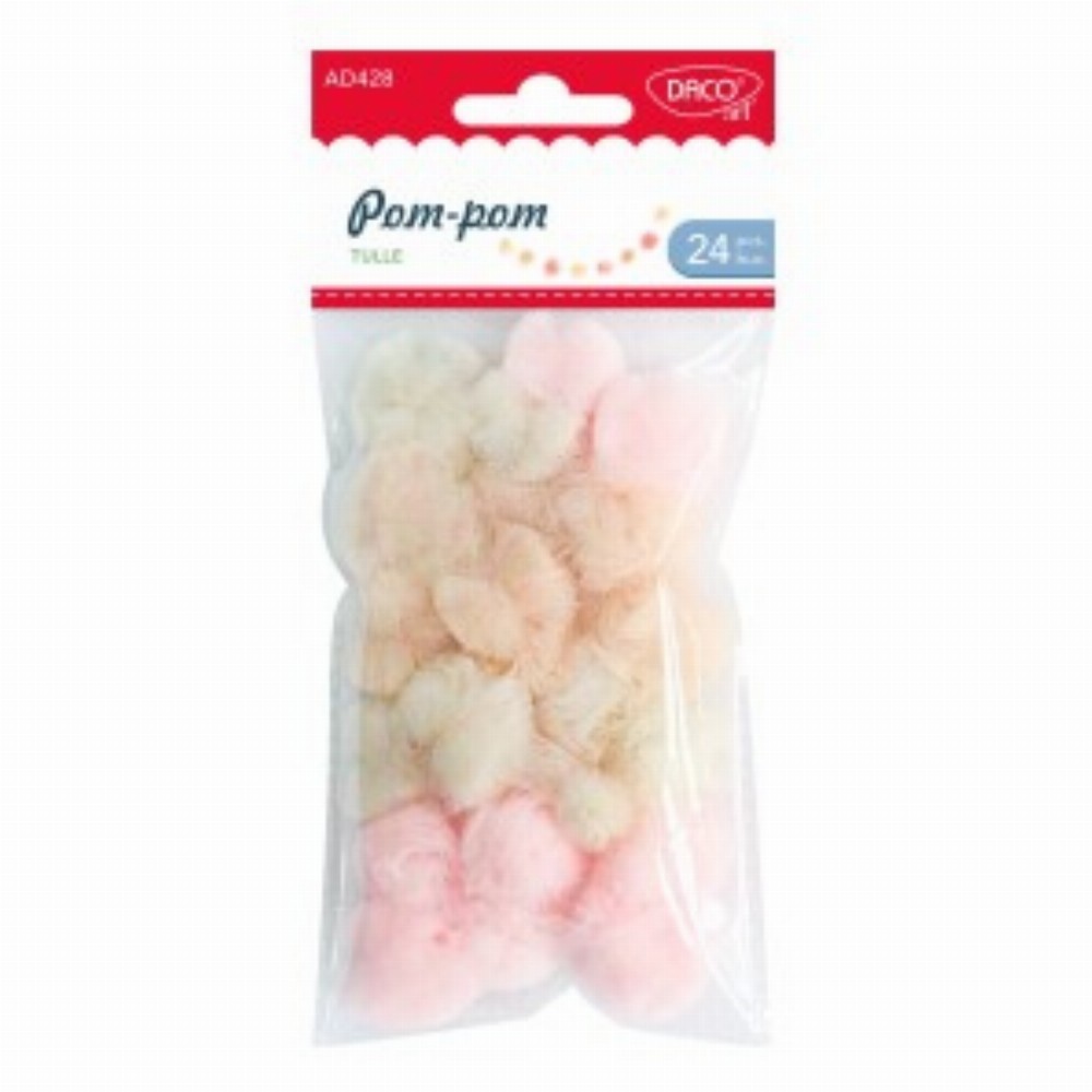 Accesorii Craft Pompom Tulle 3 Buc