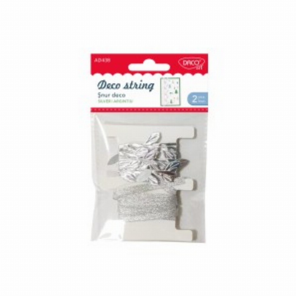 Accesorii Craft Snur Deco Argintiu 3 Buc