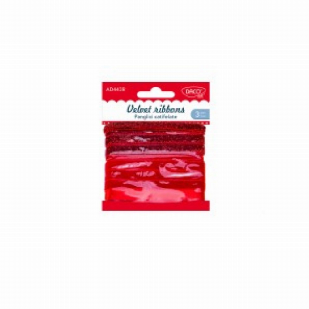Accesorii Craft Panglici Catifelate 3 Buc