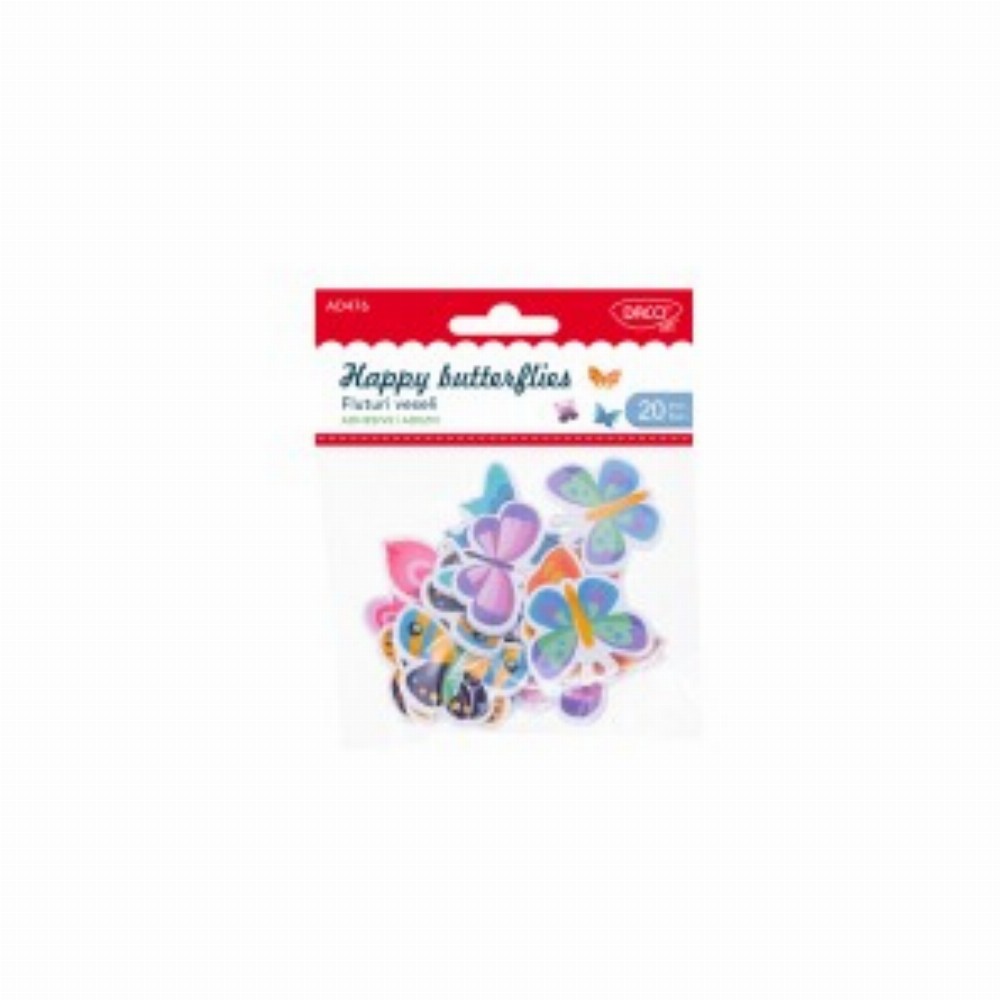 Accesorii Craft Fluturi Veseli 3 Buc