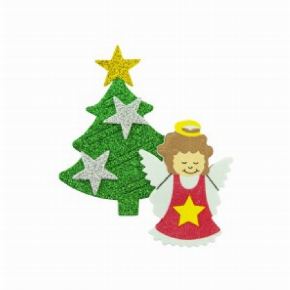 Accesorii Craft Craciun Lipicios Spuma Aa 3 Buc