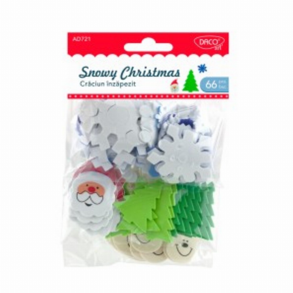 Accesorii Craft Craciun Inzapezit 3 Buc