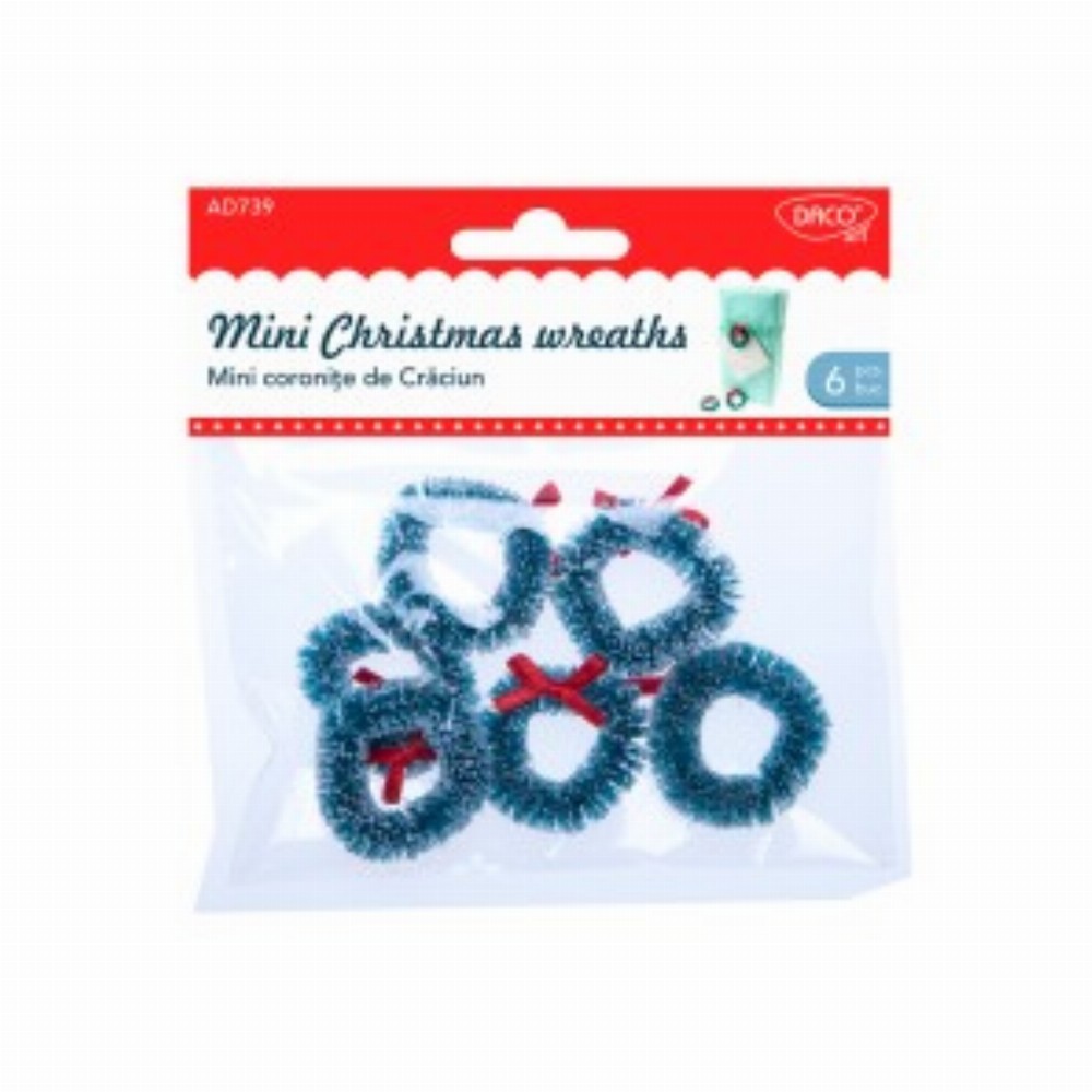 Accesorii Craft Mini Coronite Craciun 3 Buc