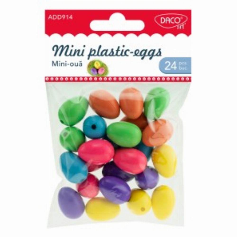 Accesorii Craft Mini Oua Plastic 2.5 Cm 3 Buc