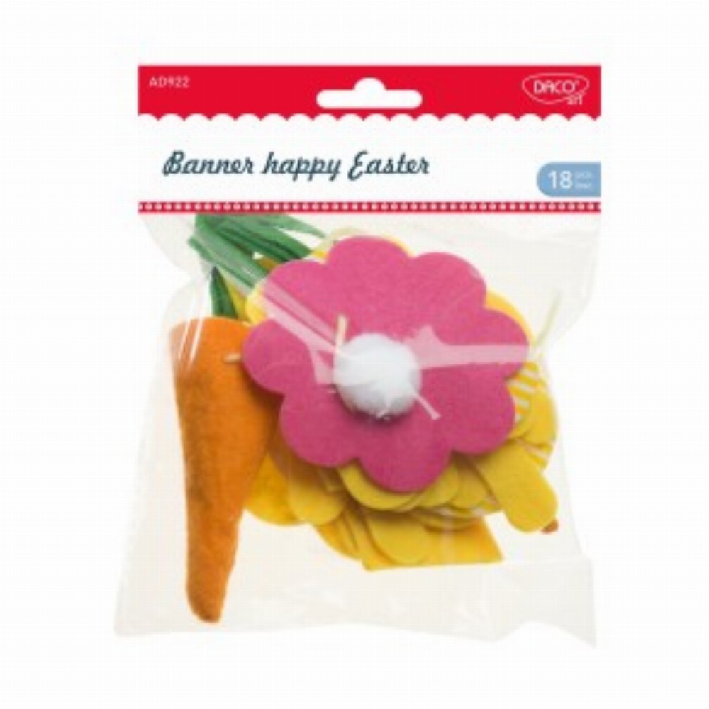 Accesorii Craft Banner Happy Easter 3 Buc