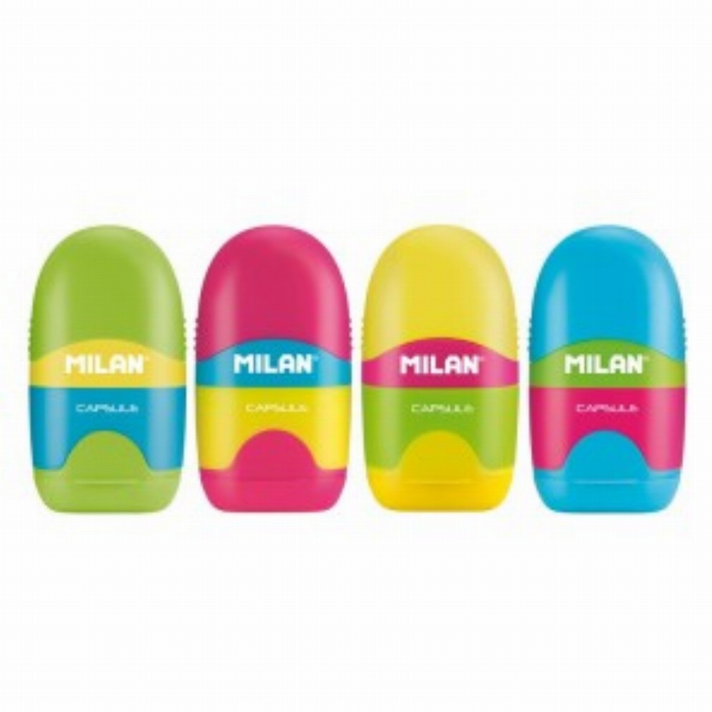 Ascutitoare Cu Radiera Capsule Mix 24 Buc