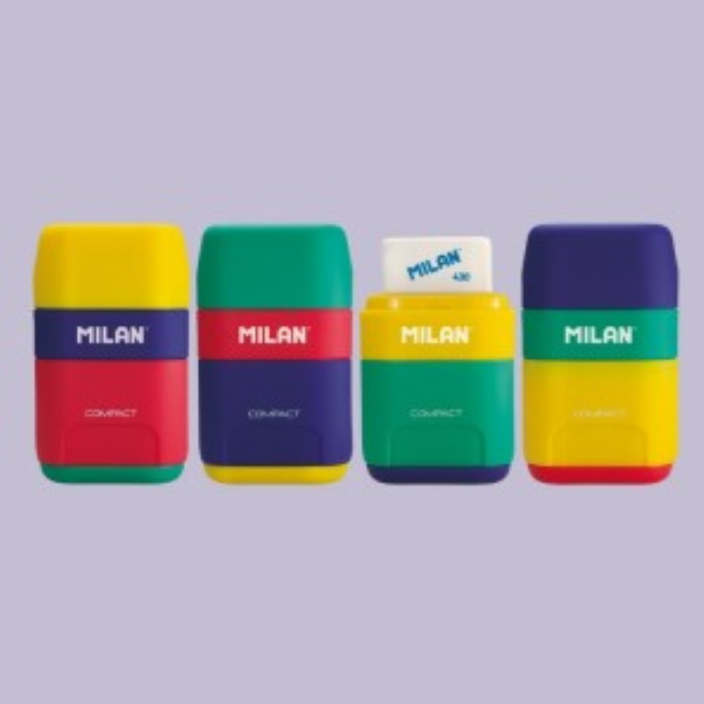 Ascutitoare Cu Radiera Compact Mix 24 Buc