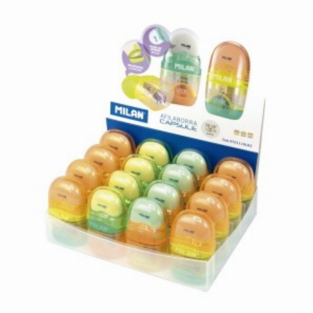 Ascutitoare Cu Radiera Look 2 16 Buc