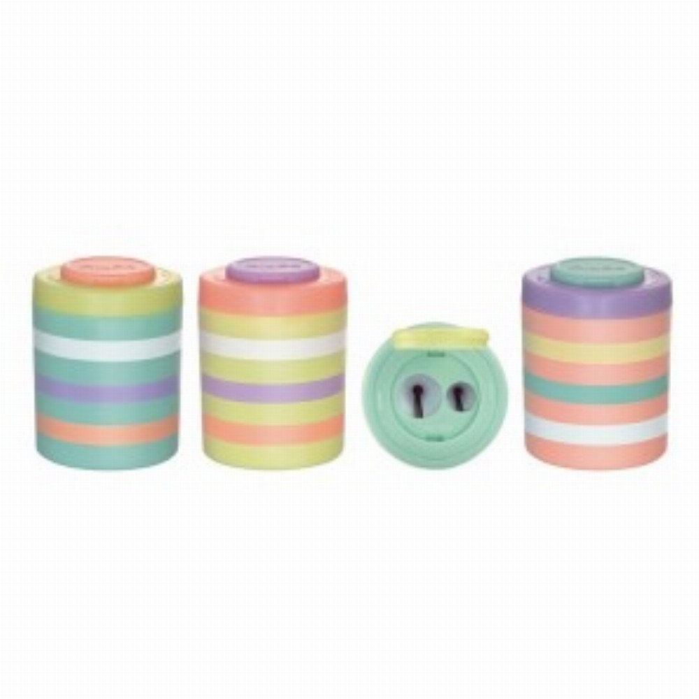 Ascutitoare Plastic Dubla Cu Container Sugar 12 Buc