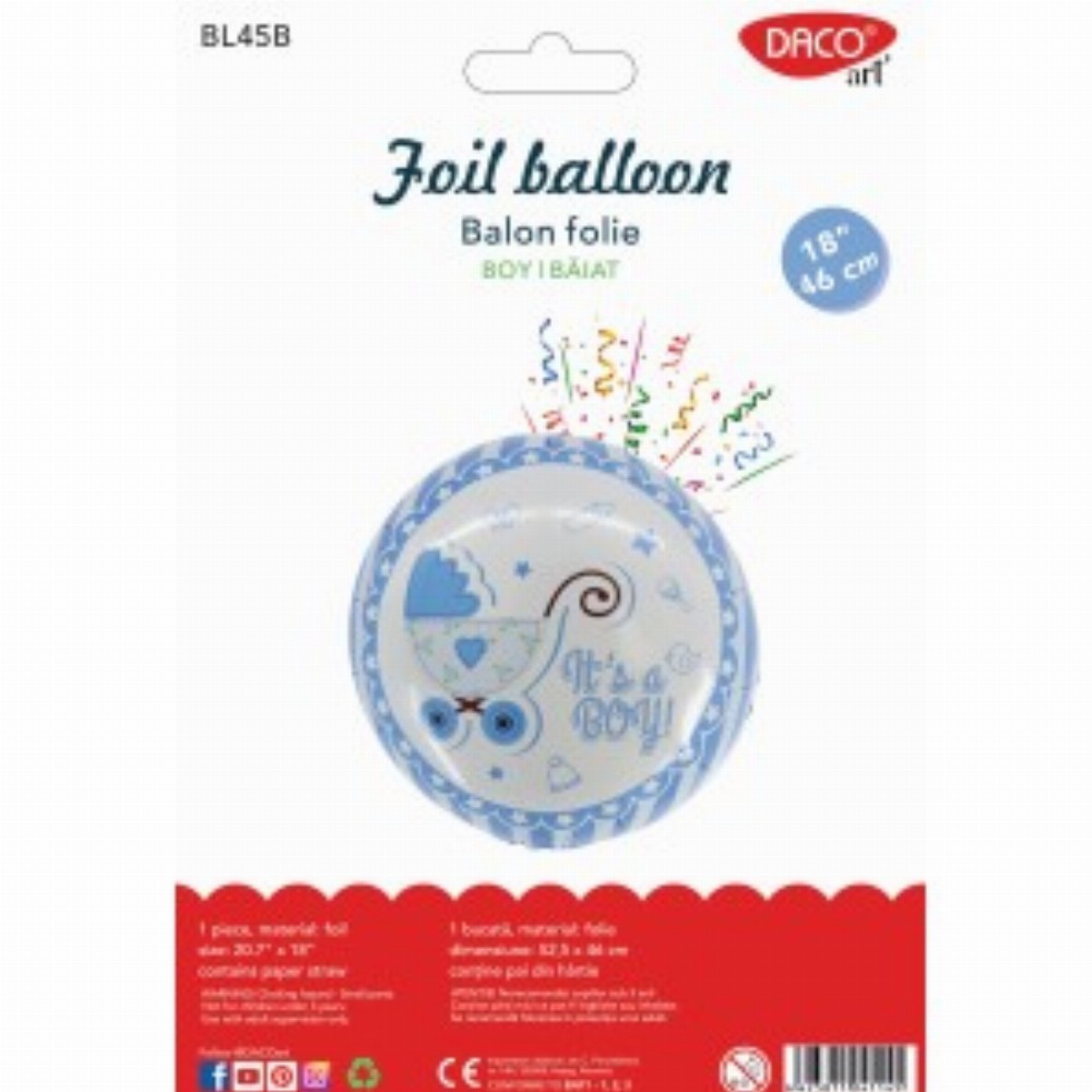 Balon Folie It's A Boy 46 Cm