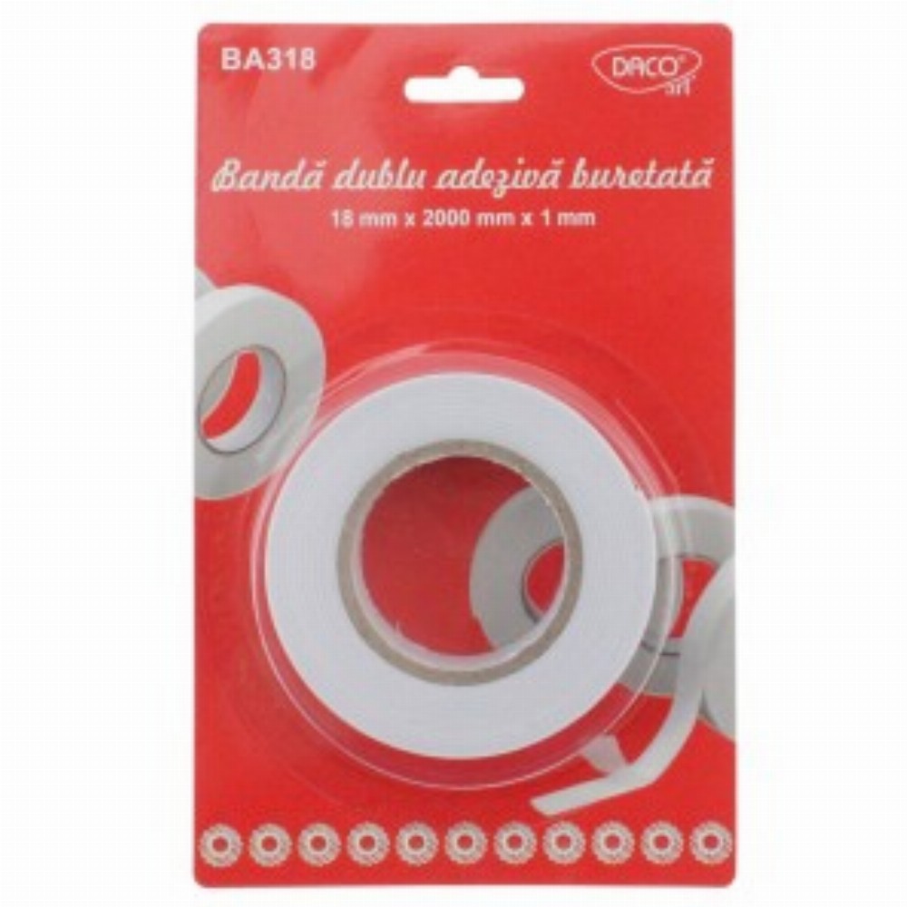 Banda Adeziva Buretata Dubla 18 2 6 Buc