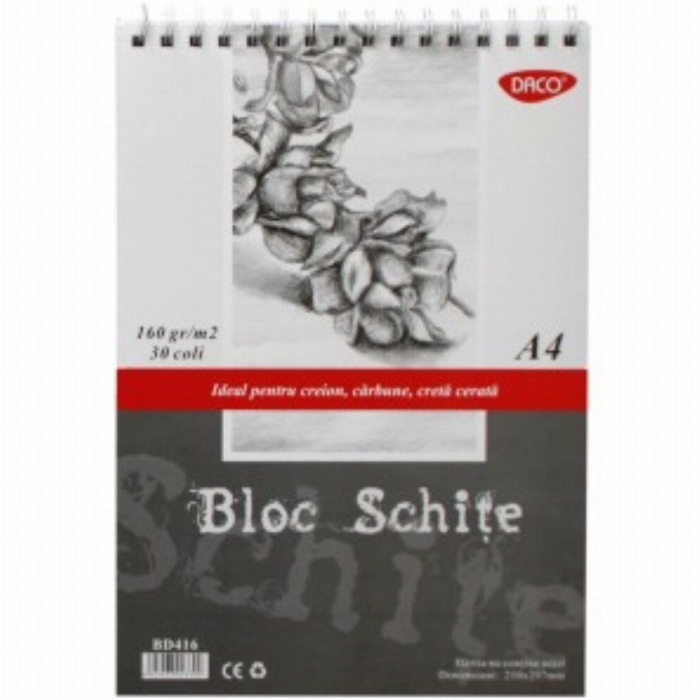Bloc A4 Schite 160gr 30 File