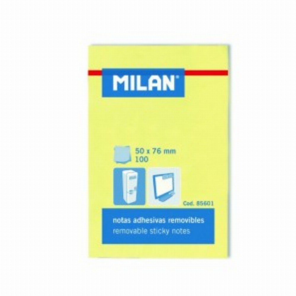 Bloc Notes Adeziv 50x76 Galben Pal 10 Buc