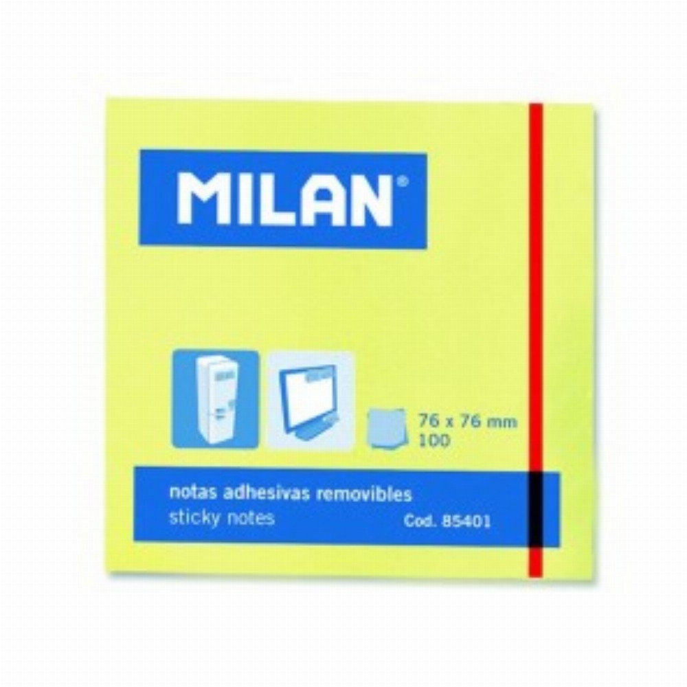 Bloc Notes Adeziv 76x76 Galben Pal 10 Buc