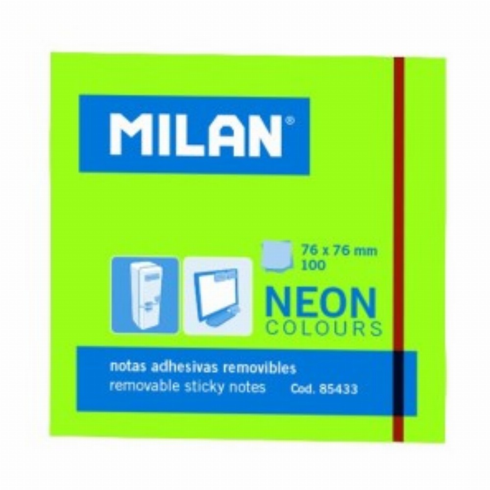 Bloc Notes Adeziv 76x76 Neon Verde 10 Buc