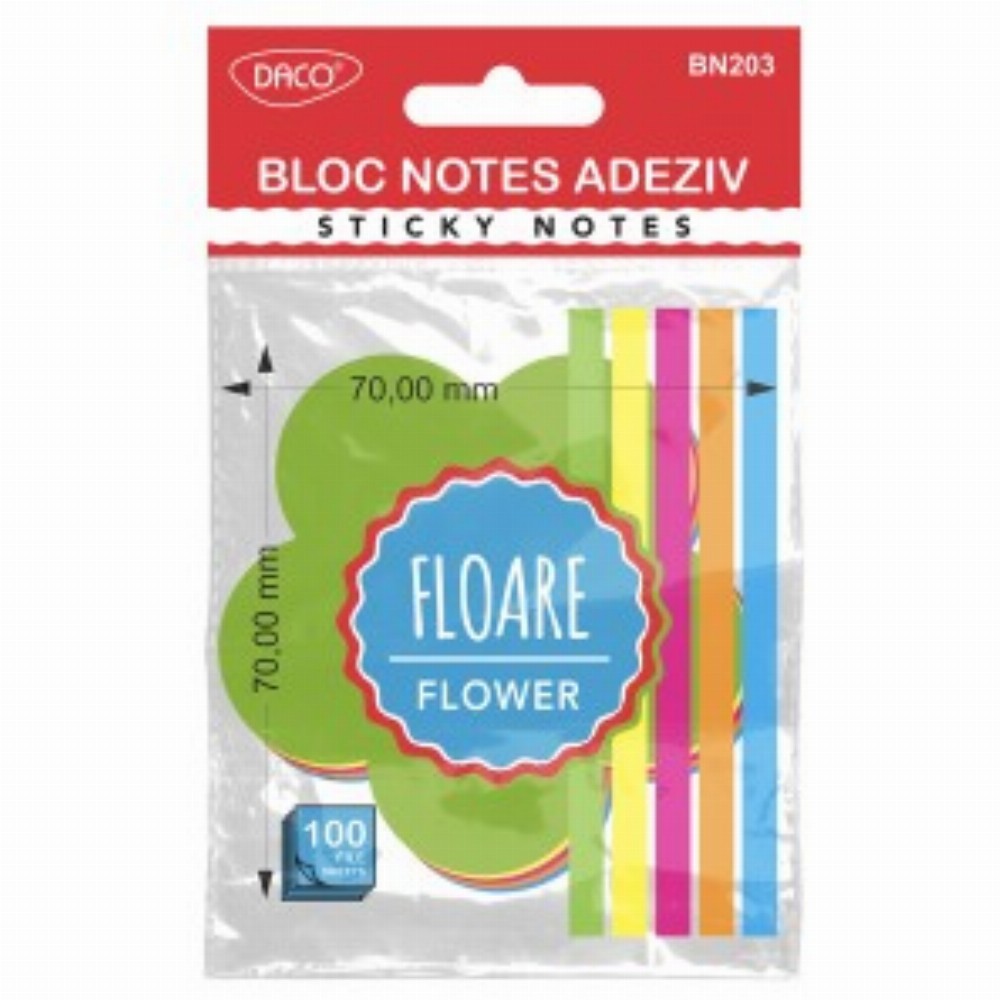 Bloc Notes Adeziv Floare