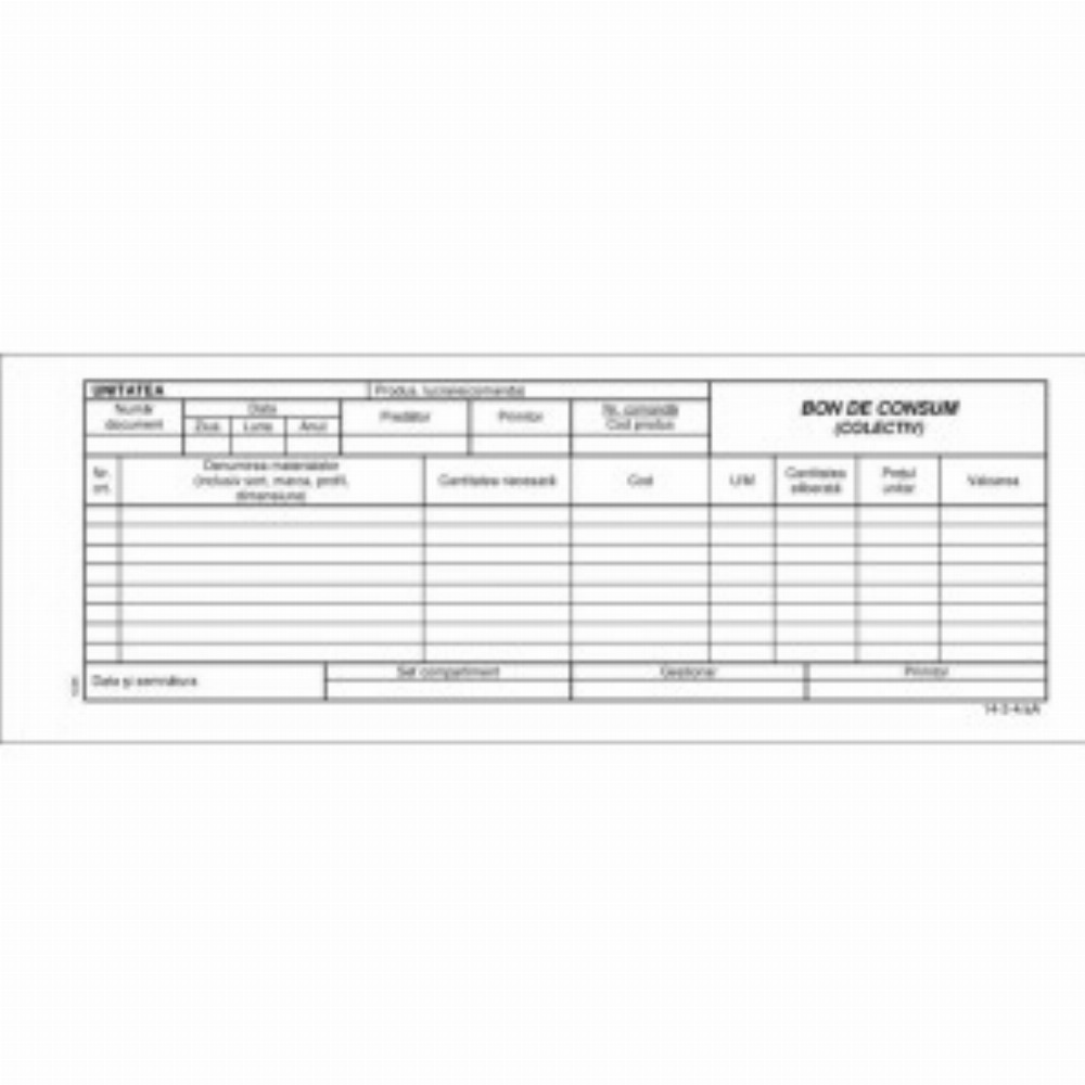 Bon De Consum Autocopiatiav L03837