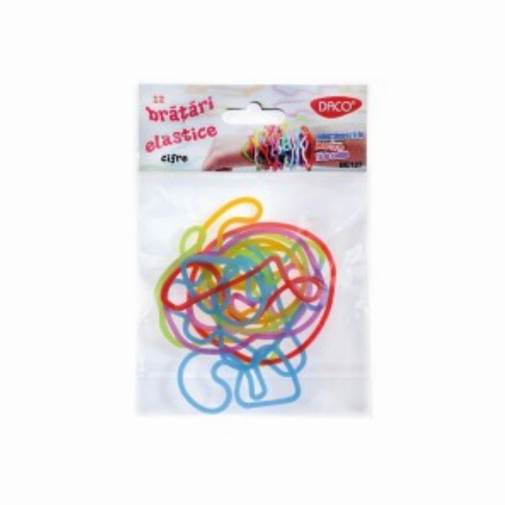 Bratari Elastice 12buc Set Cifre