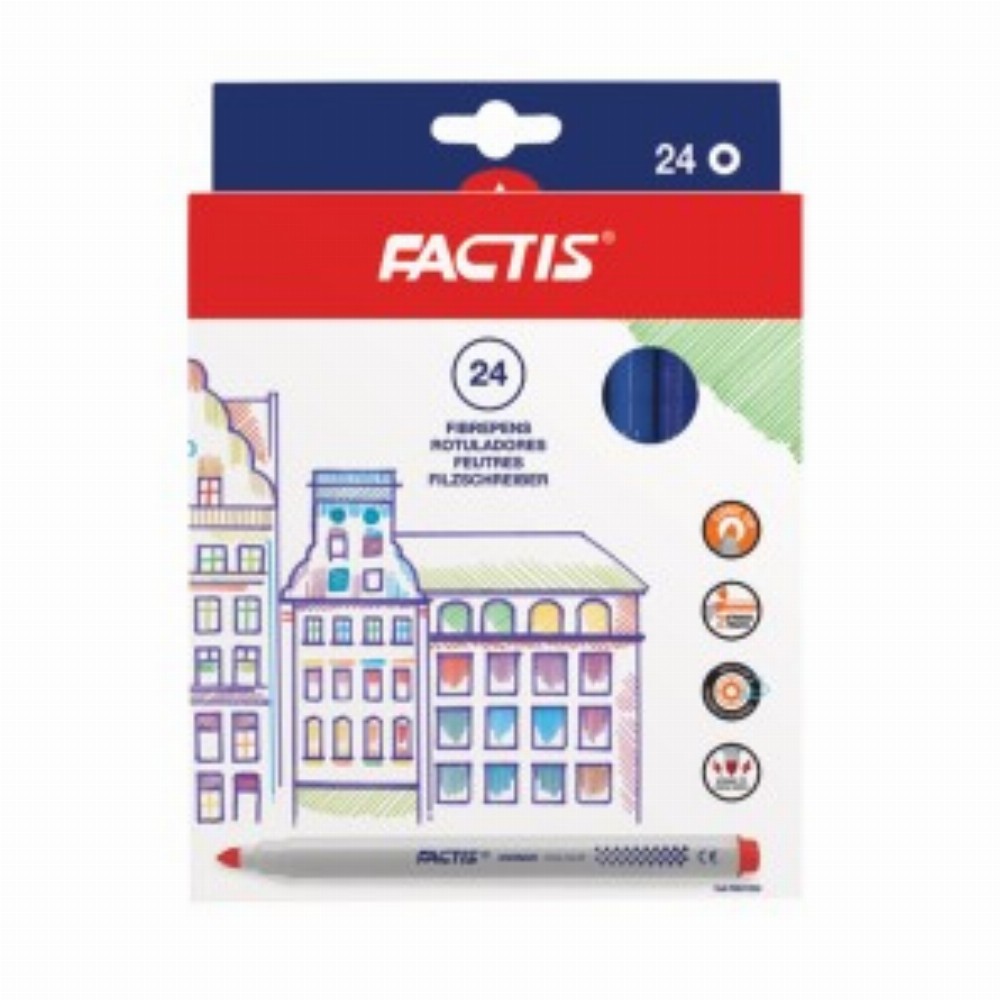 24 Culori Varf Conic 24 Buc