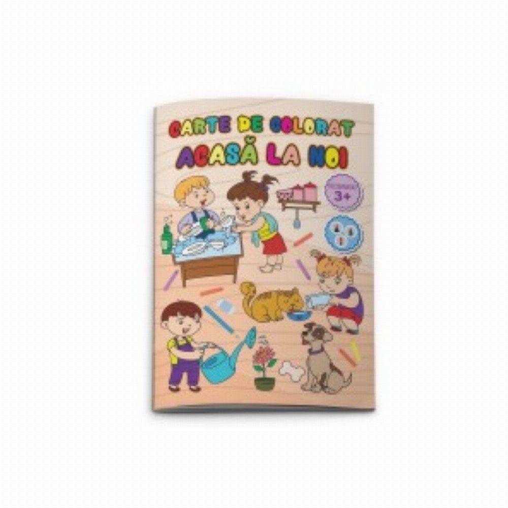 Carte Colorat Acasa La Noi 3 Buc