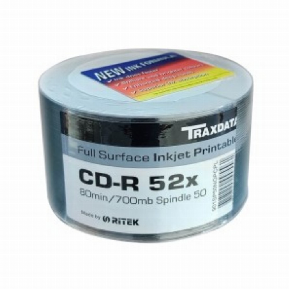 Cd Ritek Printabil 52x 50 Pa 50 Buc