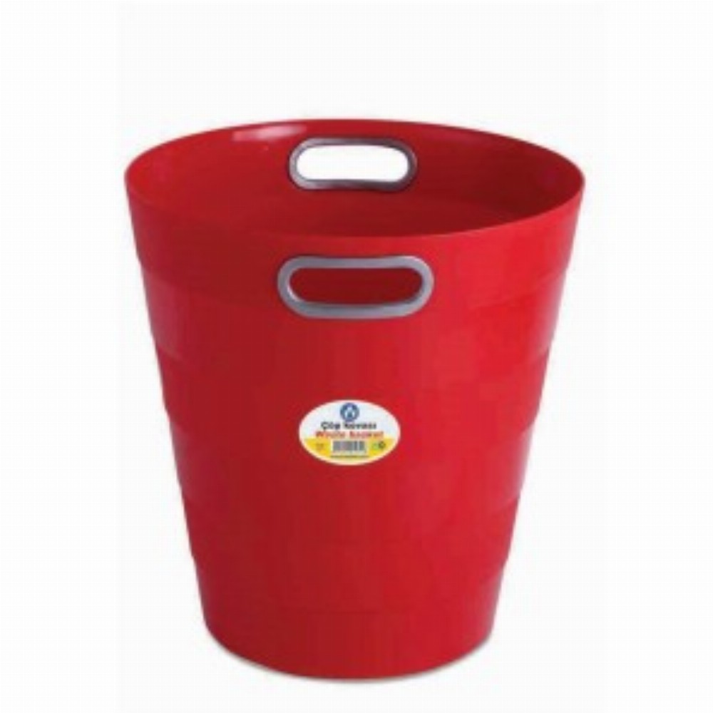 Cos Gunoi Plastic 12.5l Rosu