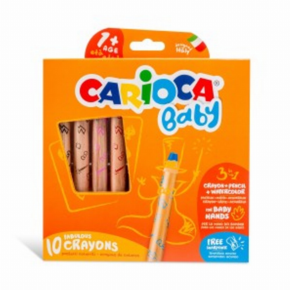 Creion Color 10 Culori 3 In 1 Baby