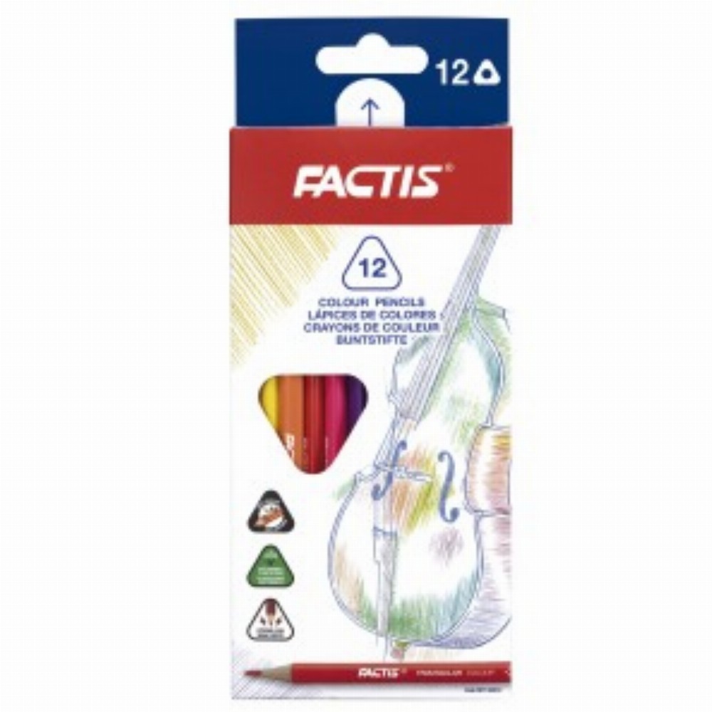 Creion Color 12 Triunghiular 12 Buc