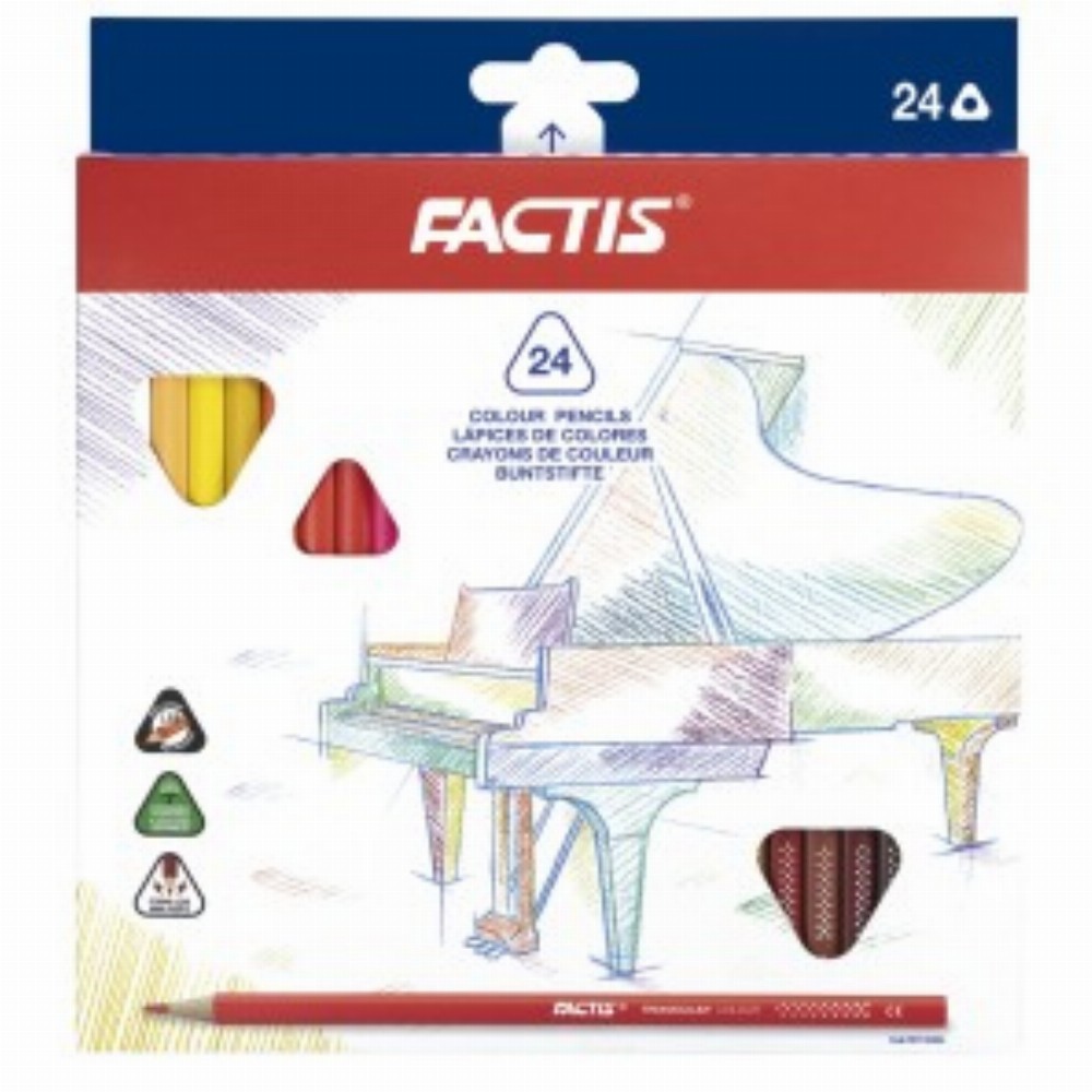 Creion Color 24 Triunghiular 24 Buc