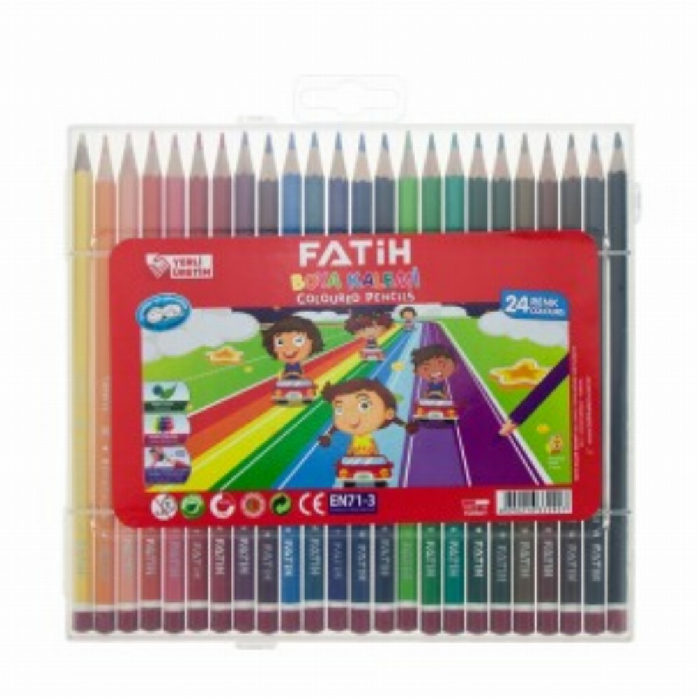 Creion Color 24c Cutie Plastic Fatih