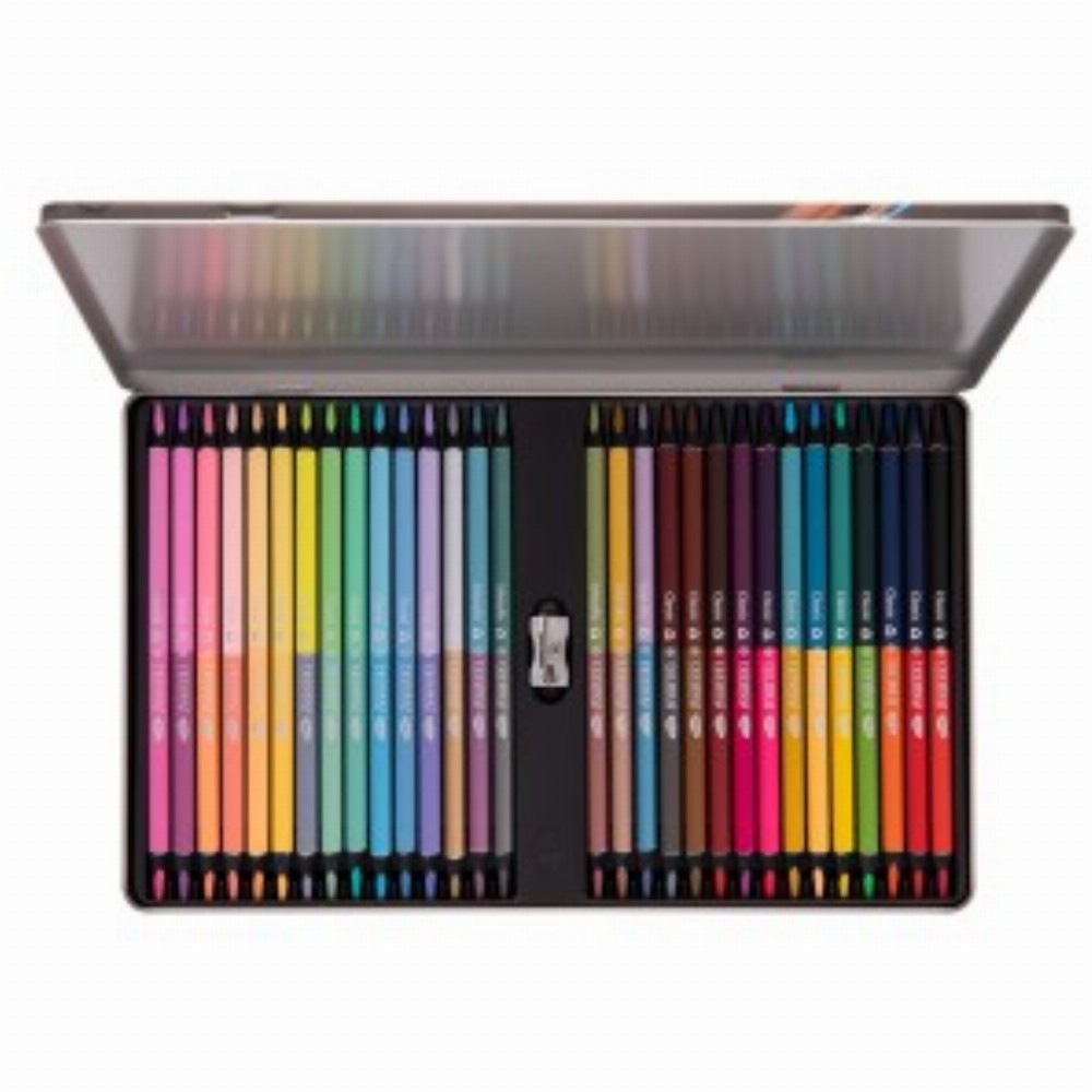 Creion Color 30 Bicolore Cutie Metalica