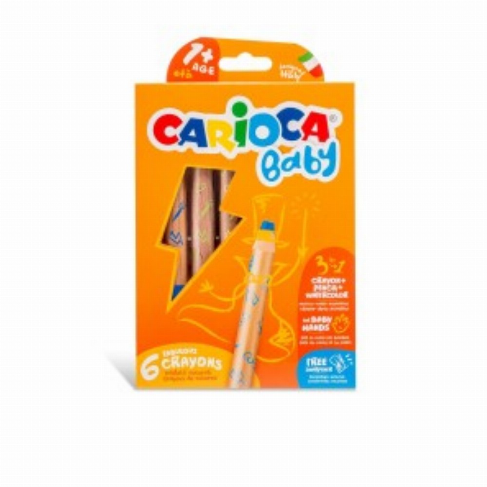 Creion Color 6 Culori 3 In 1 Baby