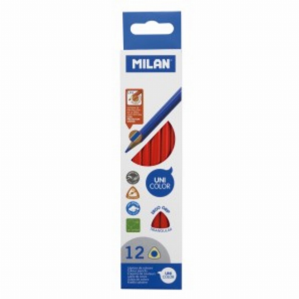 Creion Color Unicolor Set 12 Rosu