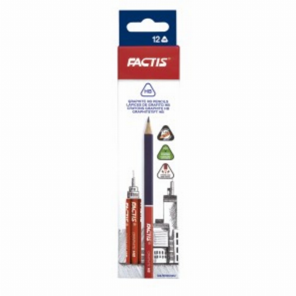 Creion Grafit Hb Triunghiular 12 Buc